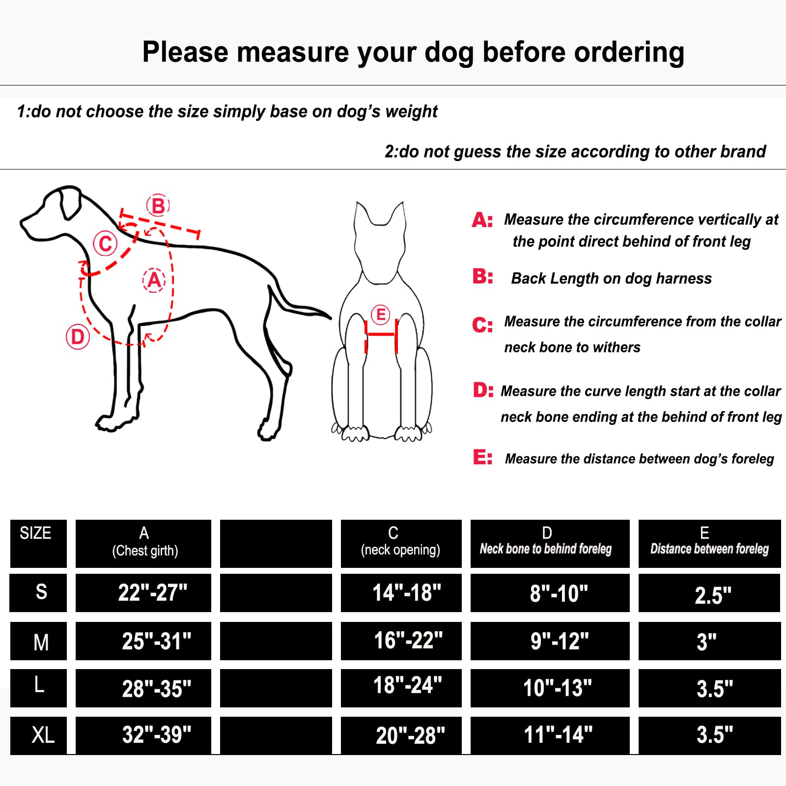 Icefang Dog Strap Harness With 4 X Metal Buckles,For X-Large Sized Dog,K9 Vest,Y-Shape Chest,Adjustable Pet Harness,No-Pull Fron